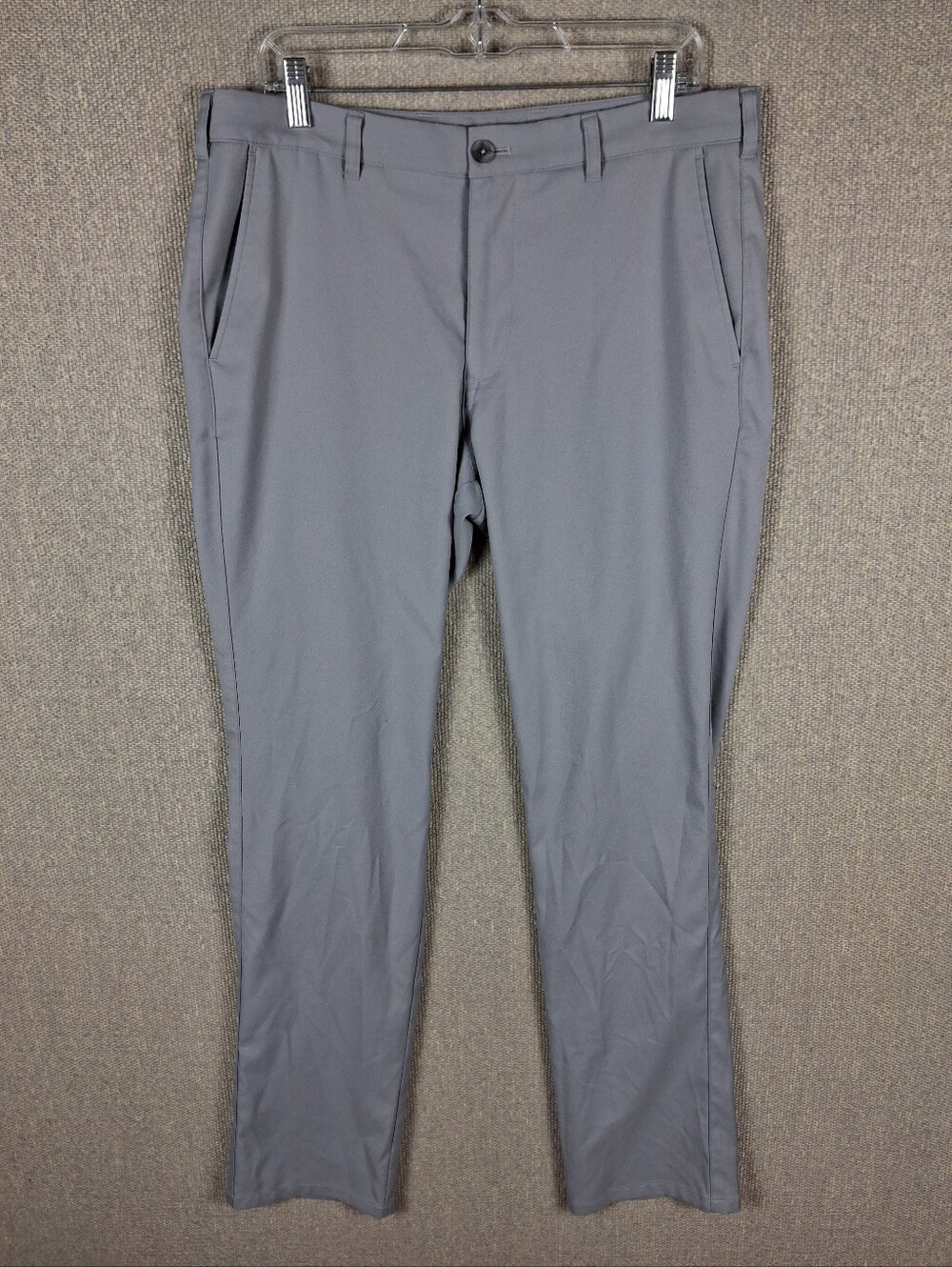 Mizzen+Main Baron Chino Pants Mens 34x34 Gray Athletic Fit Stretch Performance